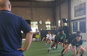 Our Elite Sports Performance Speed and Agility 3.0 Class Group Class is for athletes going into High School or older in the Greater Kansas City Missouri Metro Area as we have athletes attend from North Kansas City, Kansas City, Smithville, Platte City, Blue Springs, Lee's Summit Richmond, Basehor, Overland Park, and St. Joseph. This class is tailored for athletes needing to perform at a maximum level for high school sports. This is a sports performance class and we will work on foot speed, power and explosion drills, core and stability utilizing weights as well. We use a variety of equipment that most athletes don't normally have access too. This is a high tempo class so be prepared to sweat and get better.