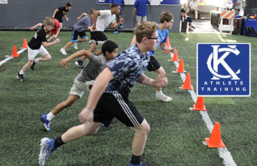 Speed and Agility Age Group 2.0 Middle School Athletic Sports Performance Training Class for boys and girls at the WeTrainKC Kansas City Athlete Training Facility in Kansas City Missouri.